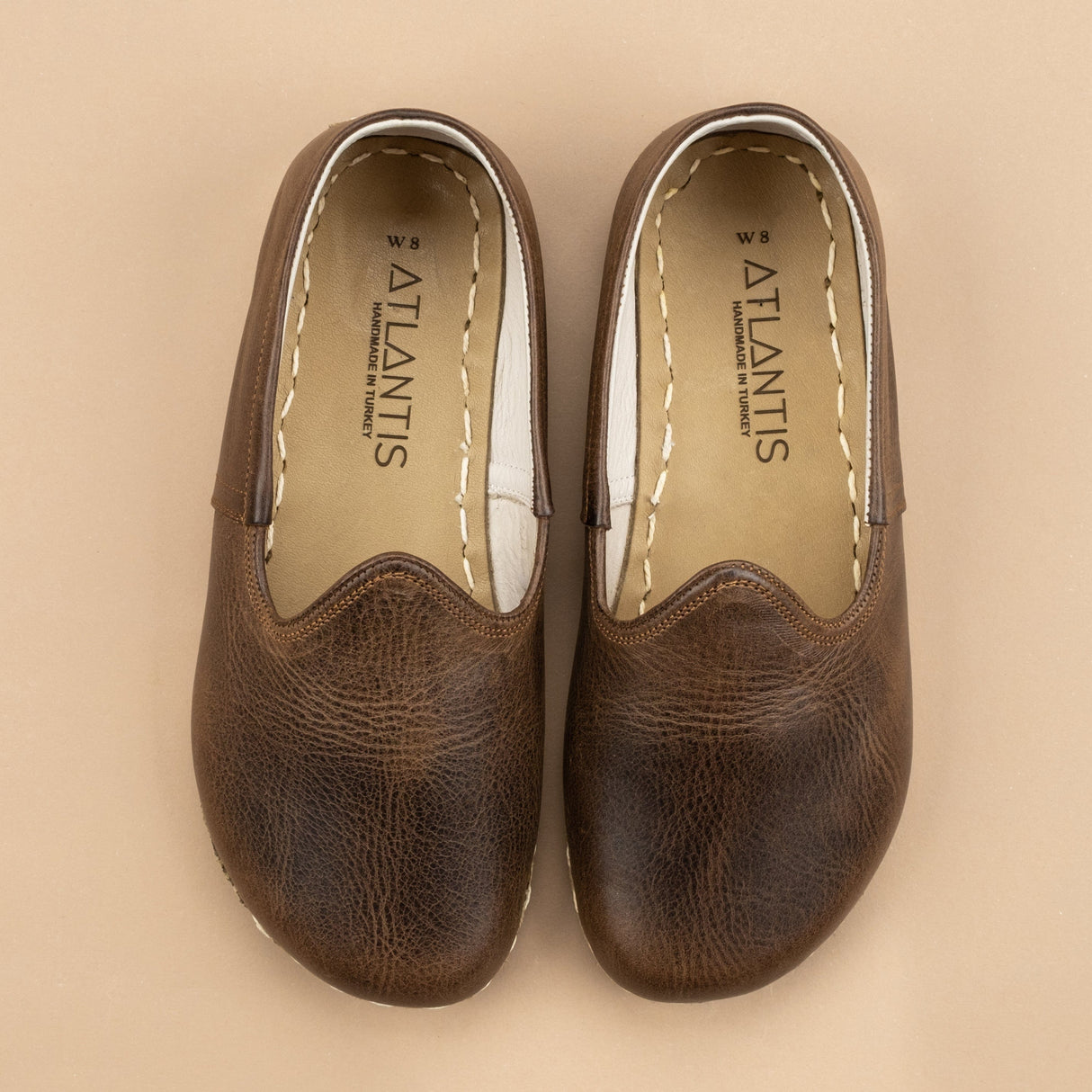 Women's Coffee Barefoots from Atlantis Handmade Shoes