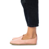Women's Powder Pink Slip On Shoes from Atlantis Handmade Shoes