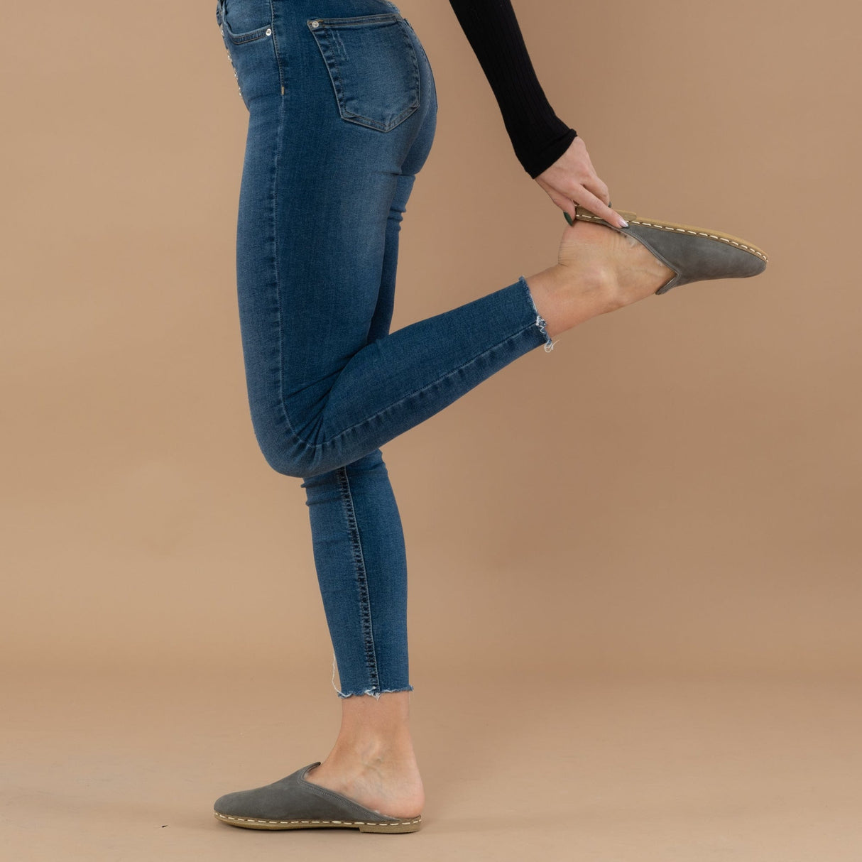 Women's Gray Shearlings from Atlantis Handmade Shoes