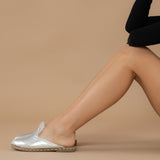 Women's Silver Shearlings from Atlantis Handmade Shoes