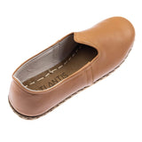 Women's Coconut Brown Slip On Shoes from Atlantis Handmade Shoes