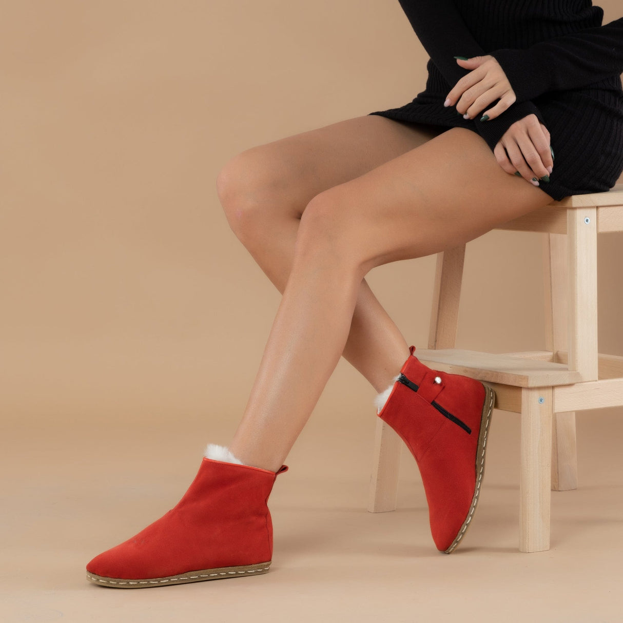 Men's Red Boots from Atlantis Handmade Shoes