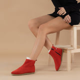 Men's Red Boots from Atlantis Handmade Shoes