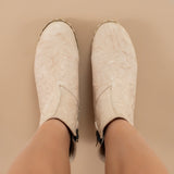 Men's Beige Boots from Atlantis Handmade Shoes