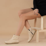 Men's Beige Boots from Atlantis Handmade Shoes