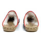 Women's Dark Green Slippers from Atlantis Handmade Shoes
