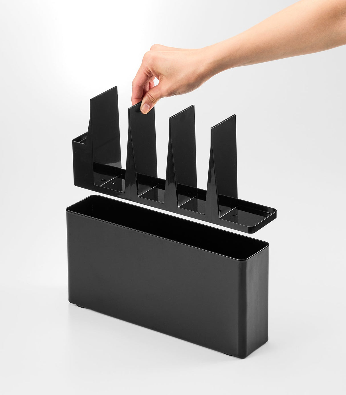 Utensil & Thin Cutting Board Holder - Steel from Yamazaki Home