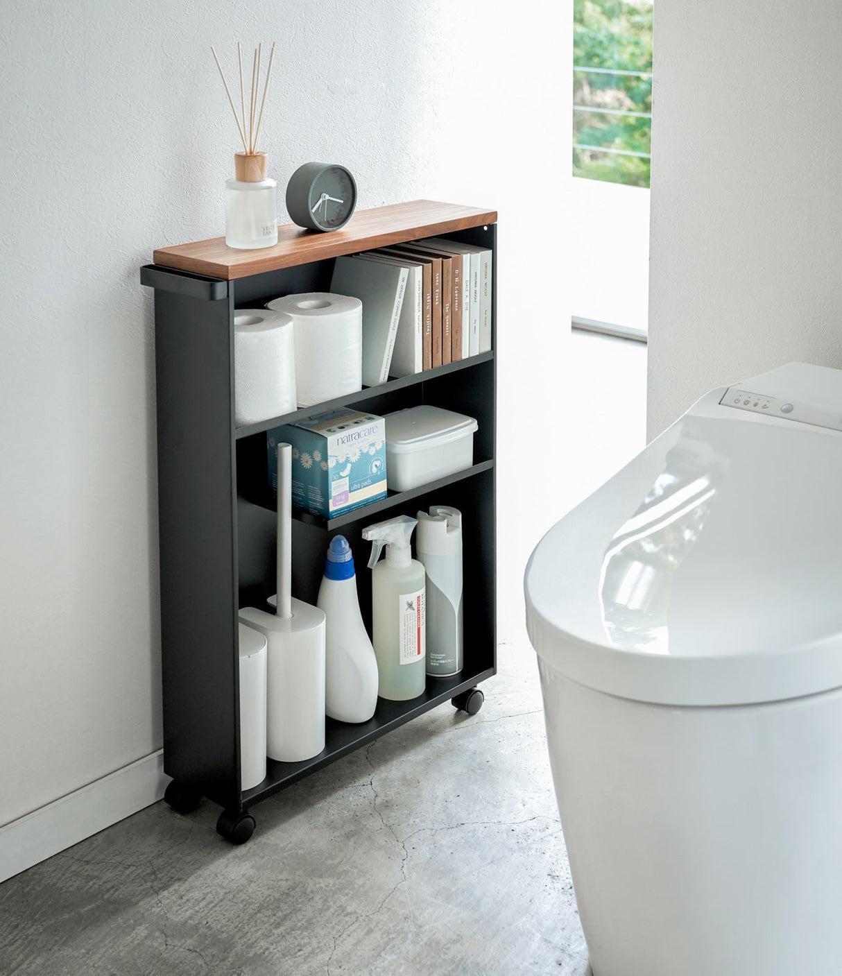 Rolling Storage Cart (27" H)  - Steel from Yamazaki Home