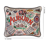 Auburn University Collegiate Hand-Embroidered Pillow from Quirks!