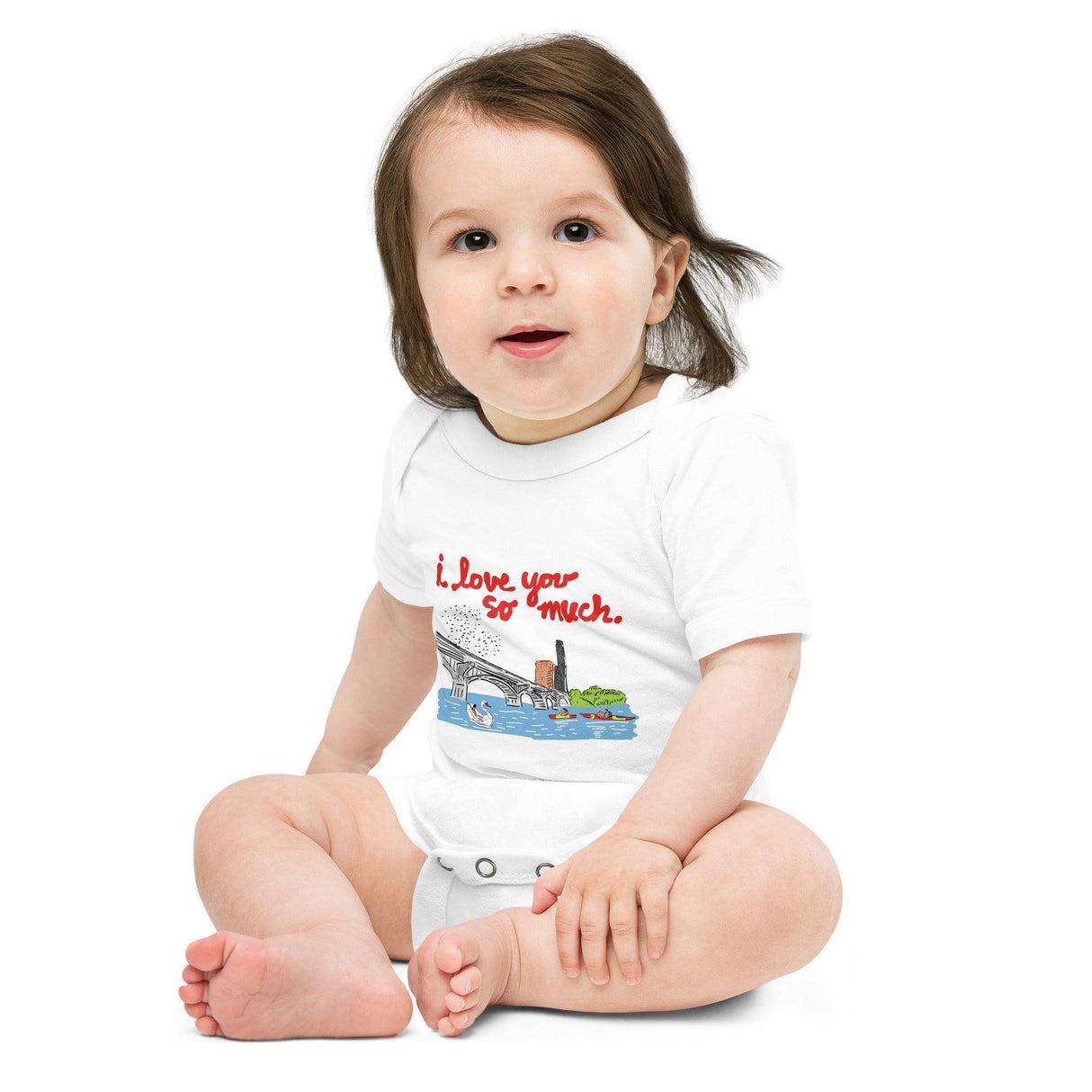 Austin City I Love You So Much Baby Onesie One Piece from Little Hometown