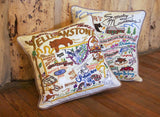 Austin Hand-Embroidered Pillow from Quirks!