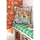 Australia Hand-Embroidered Pillow from Quirks!