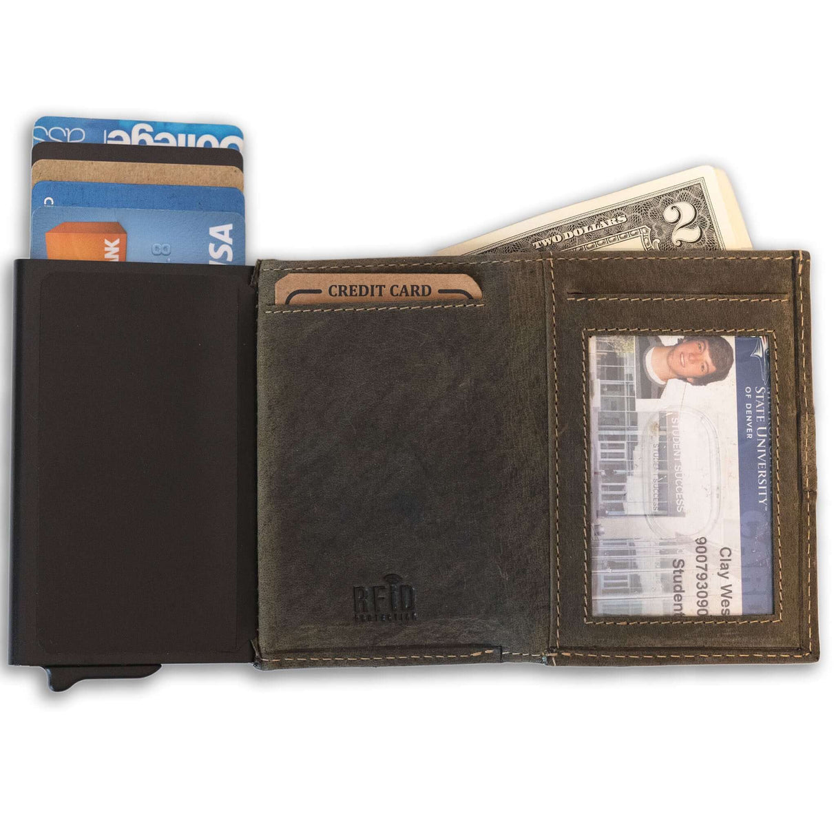 Automatic Pop-Up Bifold Wallet from UC Leather Company