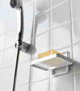 Traceless Adhesive Soap Tray - Steel from Yamazaki Home