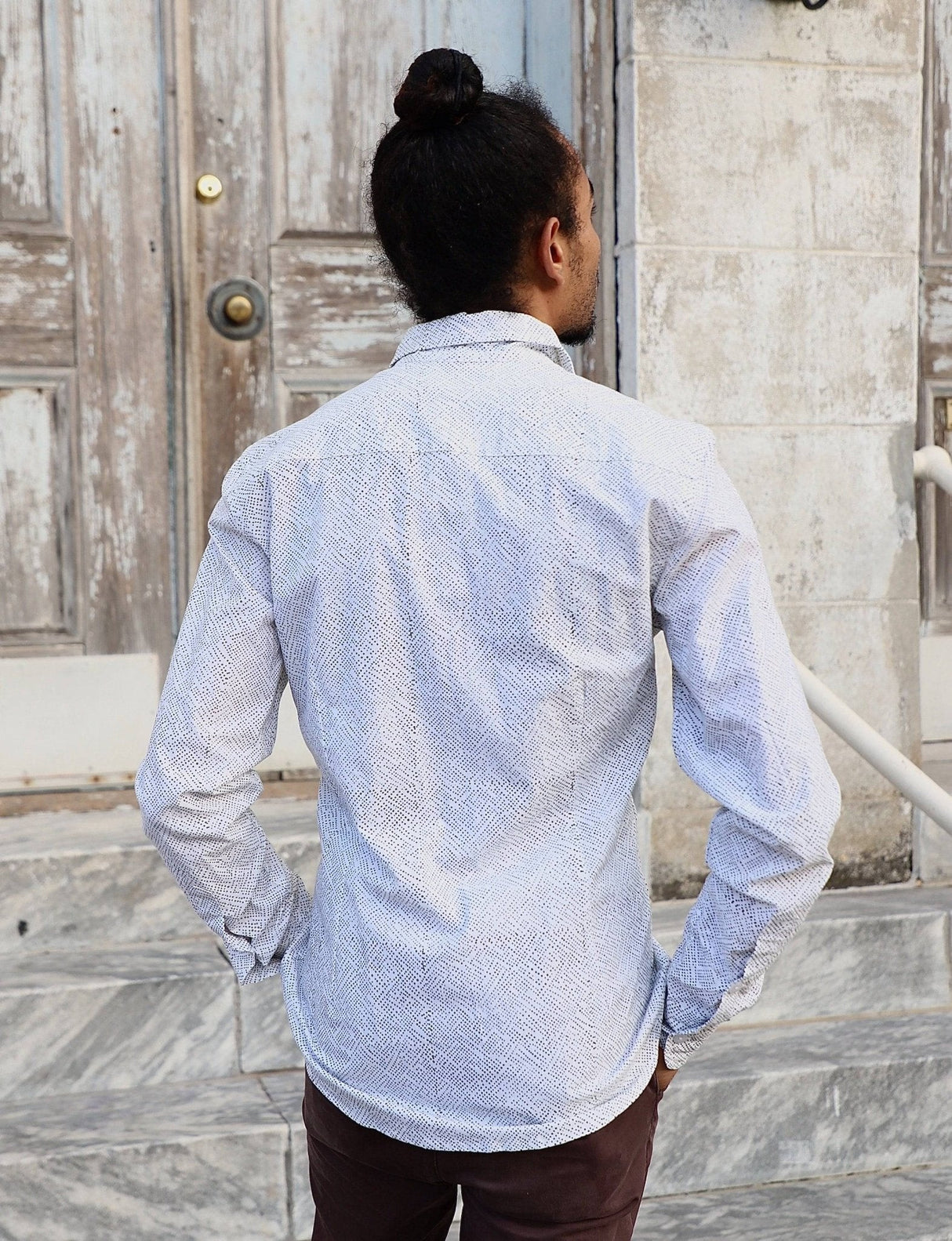 Avery Organic Cotton Men's Button Down Shirt from Passion Lilie