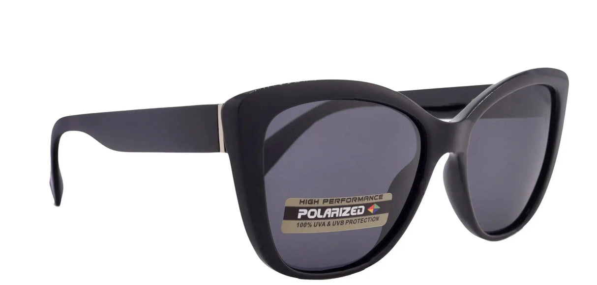 Avery, (Polarized) Women Sunglasses, 1.1mm Polarized Grey Lenses, 100% UVA UVB Protection (Black) (cat eye) Trendy NY Fifth Avenue From NY Fifth Avenue