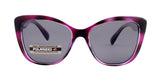 Avery, (Polarized) Women Sunglasses, 1.1mm Polarized Grey Lenses, 100% UVA UVB Protection (Purple Stripes) (Cat Eye) Trendy NY Fifth Avenue From NY Fifth Avenue