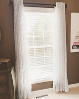 Avon Trellis Grommet Sheer Window Curtain Panel Set from LushDecor