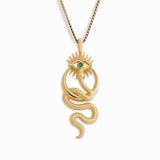 Crescent Snake Eye Necklace From Awe Inspired