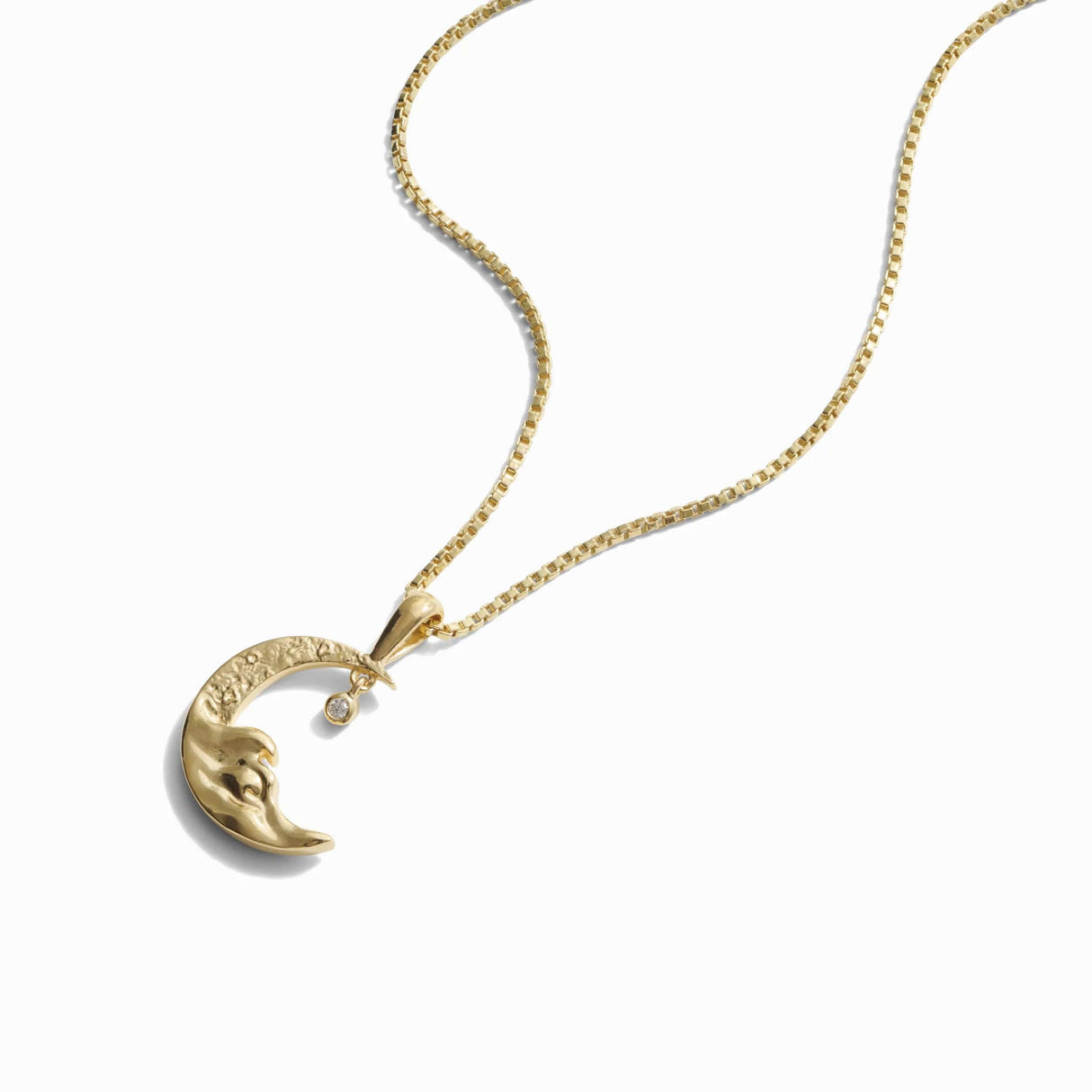 Diamond Moon Wave Necklace From Awe Inspired
