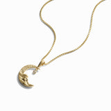 Diamond Moon Wave Necklace From Awe Inspired