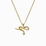 Emerald Eye Snake Necklace From Awe Inspired