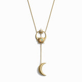 Sun, Moon & Stars Lariat Necklace From Awe Inspired