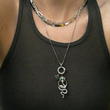 Crescent Snake Eye Necklace From Awe Inspired