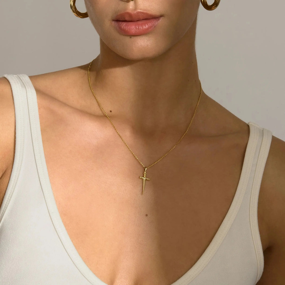 Diamond Sword Necklace From Awe Inspired