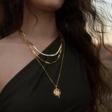 Herringbone Chain Necklace From Awe Inspired