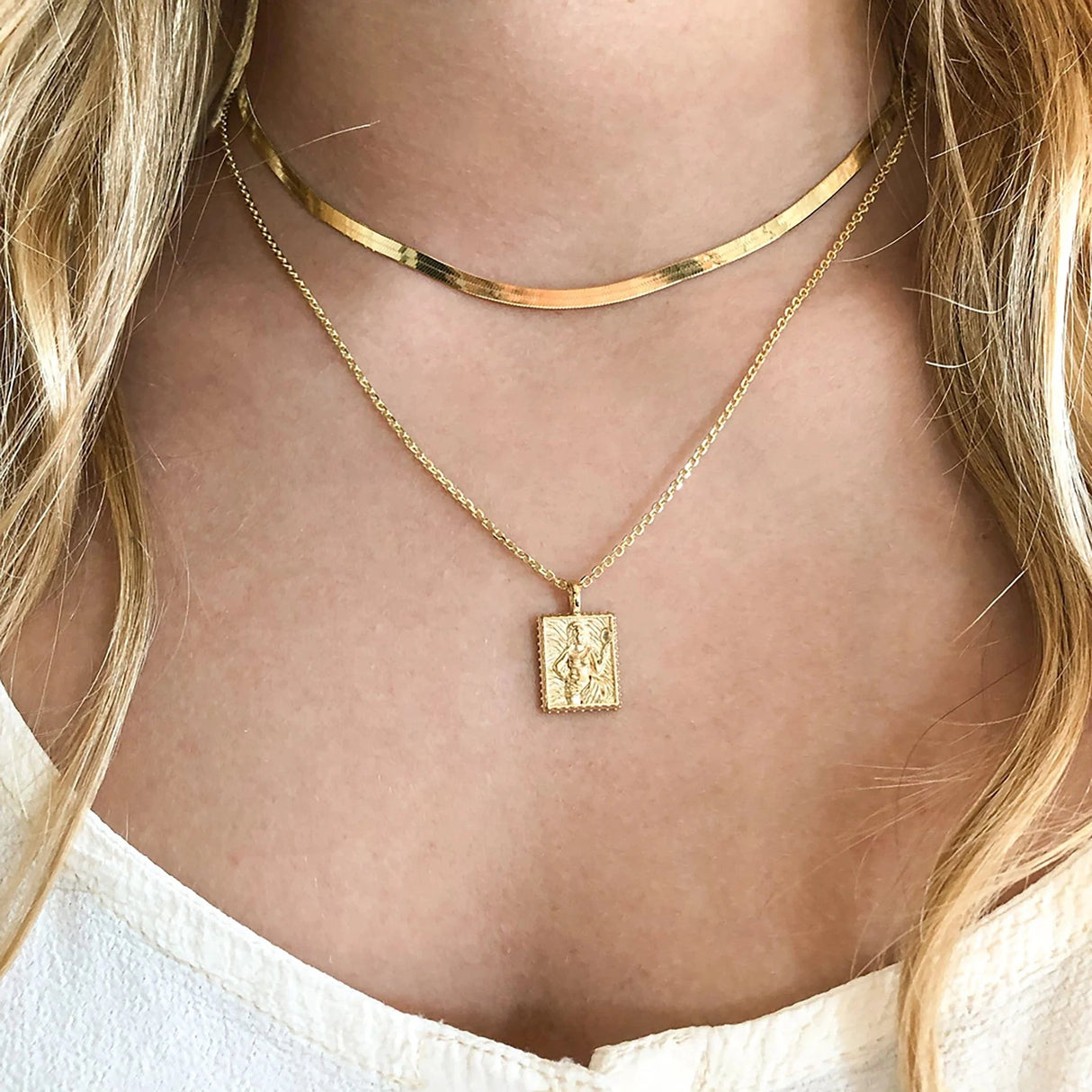 Herringbone Chain Necklace From Awe Inspired