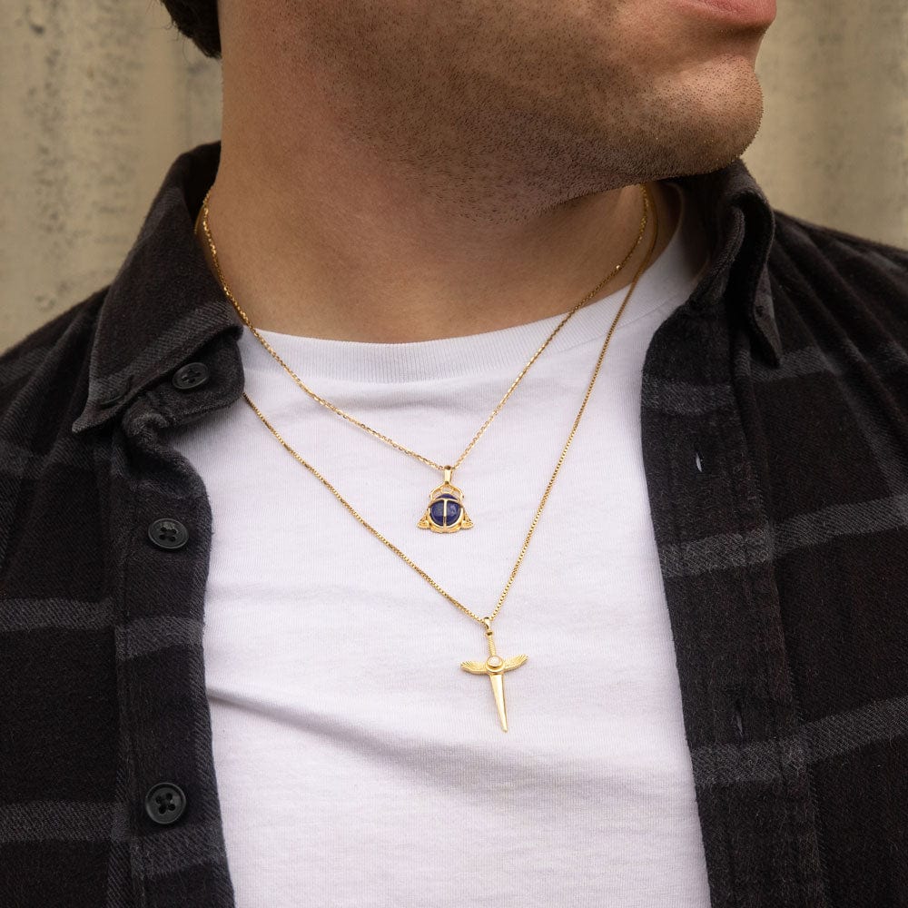 Mini Flying Dagger Necklace From Awe Inspired