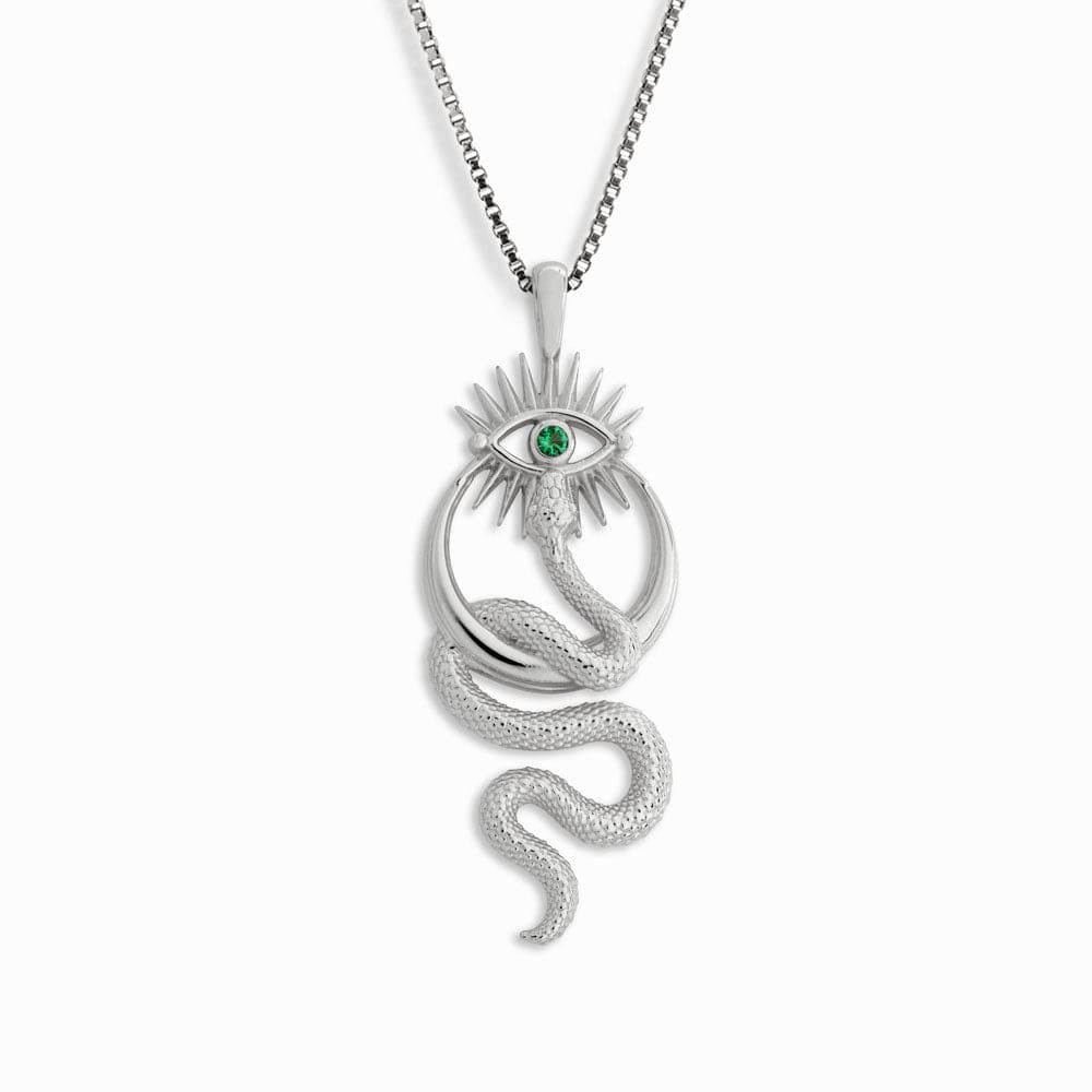 Crescent Snake Eye Necklace From Awe Inspired