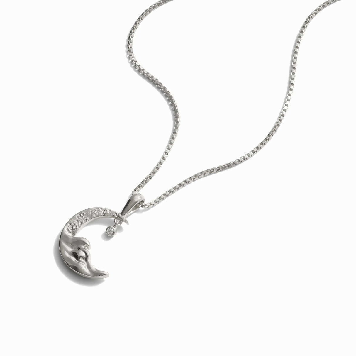 Diamond Moon Wave Necklace From Awe Inspired