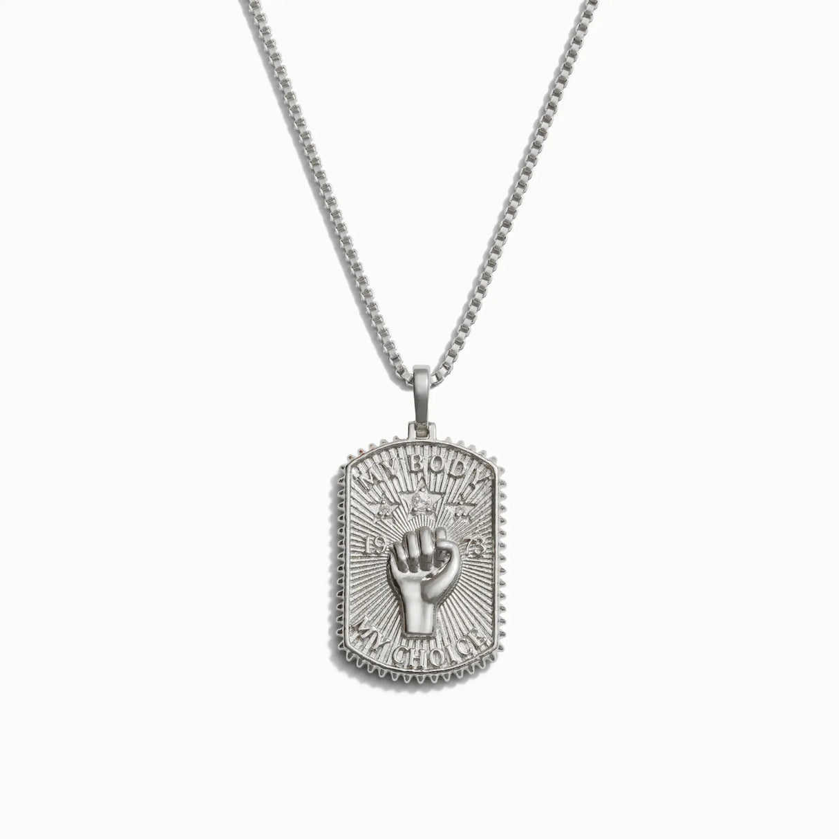 Pro Roe Dog Tag Necklace From Awe Inspired