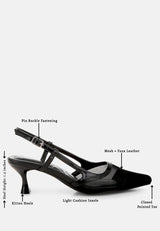 Axton Mesh Slingback Sandals from London Rag International