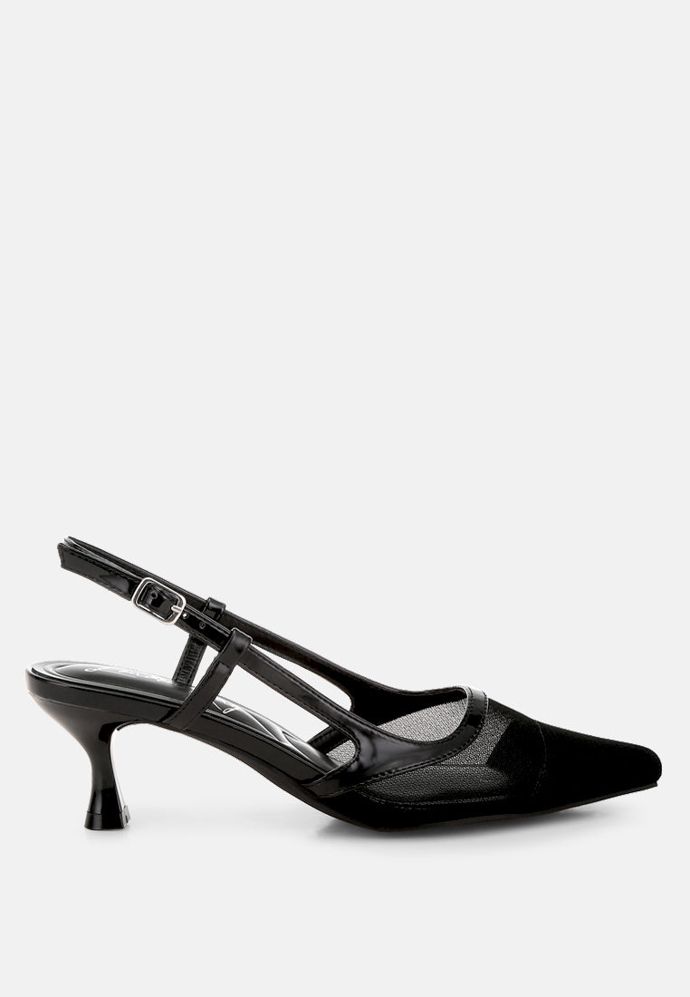 Axton Mesh Slingback Sandals from London Rag International