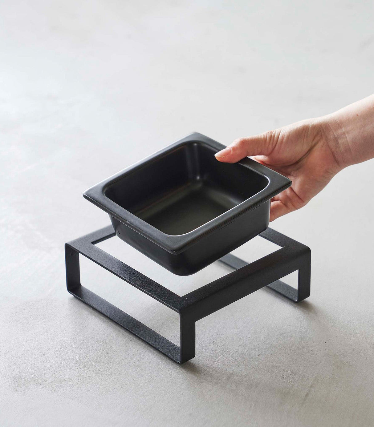 Single Pet Food Bowl - Two Styles - Steel + Ceramic from Yamazaki Home