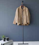 Leaning Clothes Hanger (64" H)  - Steel + Wood from Yamazaki Home