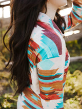 Aztec Dream Long Sleeve Shirt with Multicolor Print from MsDressly