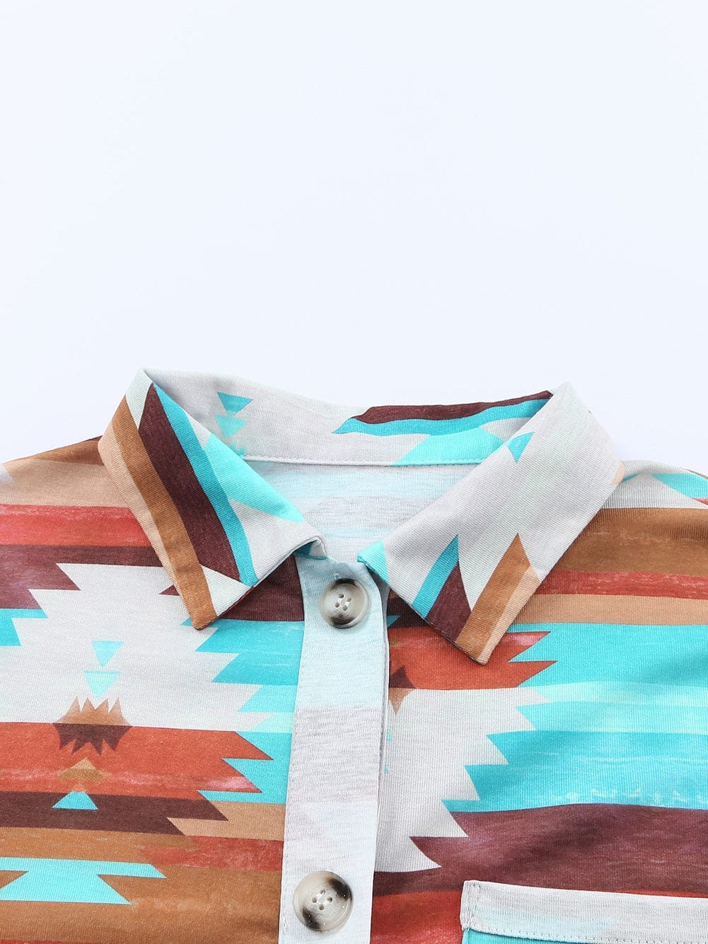 Aztec Dream Long Sleeve Shirt with Multicolor Print from MsDressly