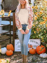 Aztec Patchwork Sleeve Apricot Western Top from MsDressly
