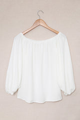 All-Occasion White Off-Shoulder Top from MsDressly