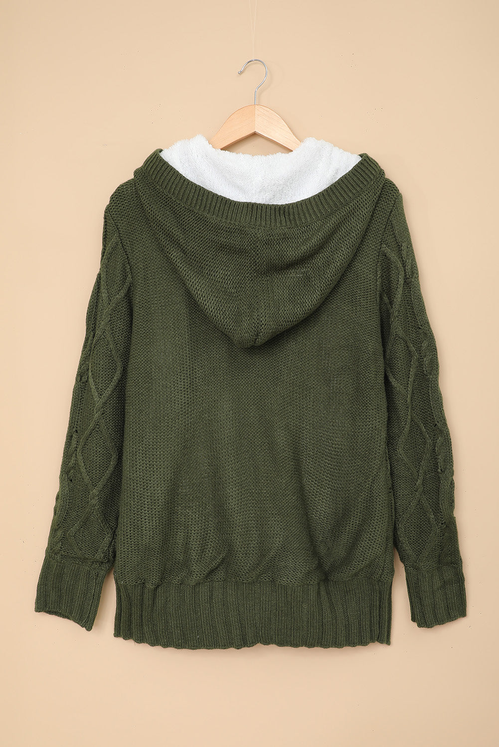 Black Toggle Coat with Sherpa Lining from MsDressly