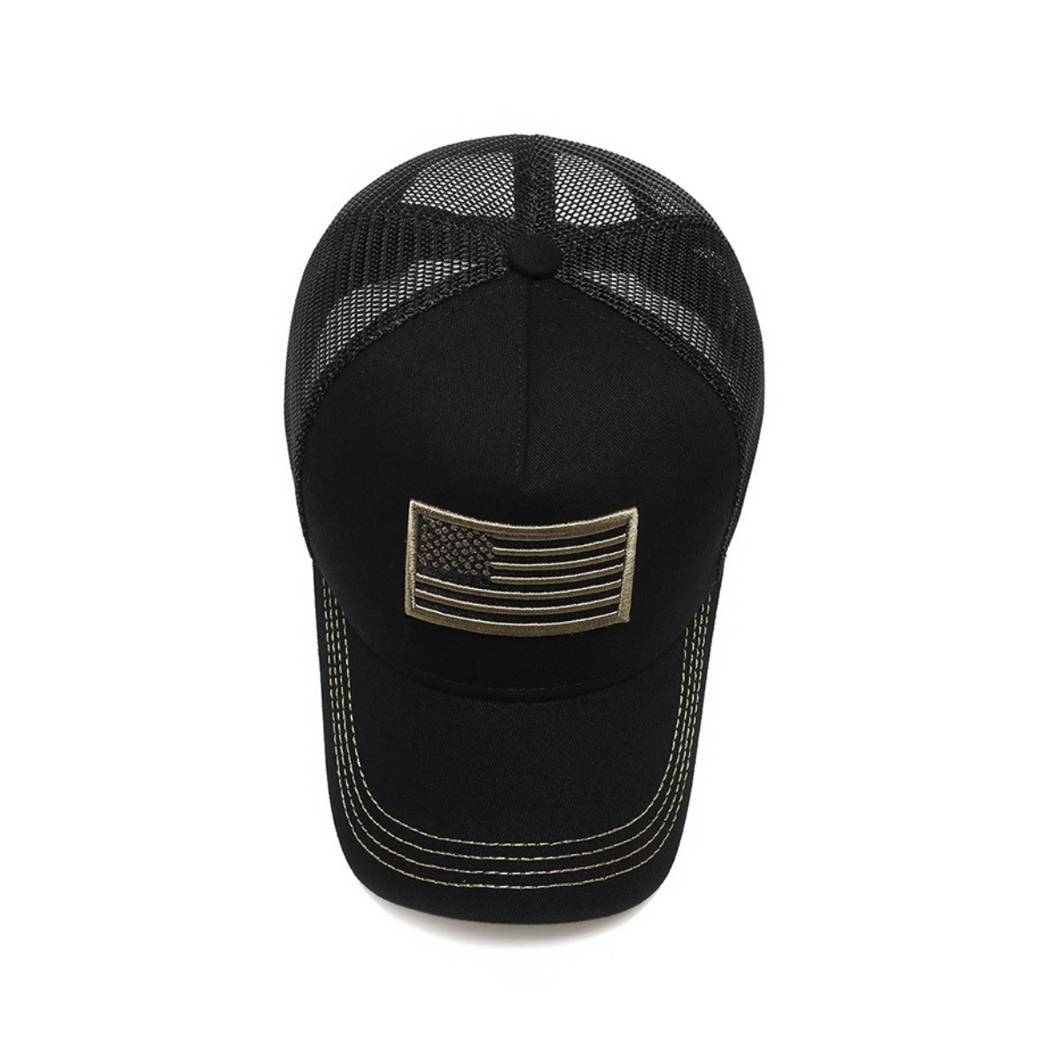 American Flag Trucker Hat with Adjustable Strap from Jupiter Gear