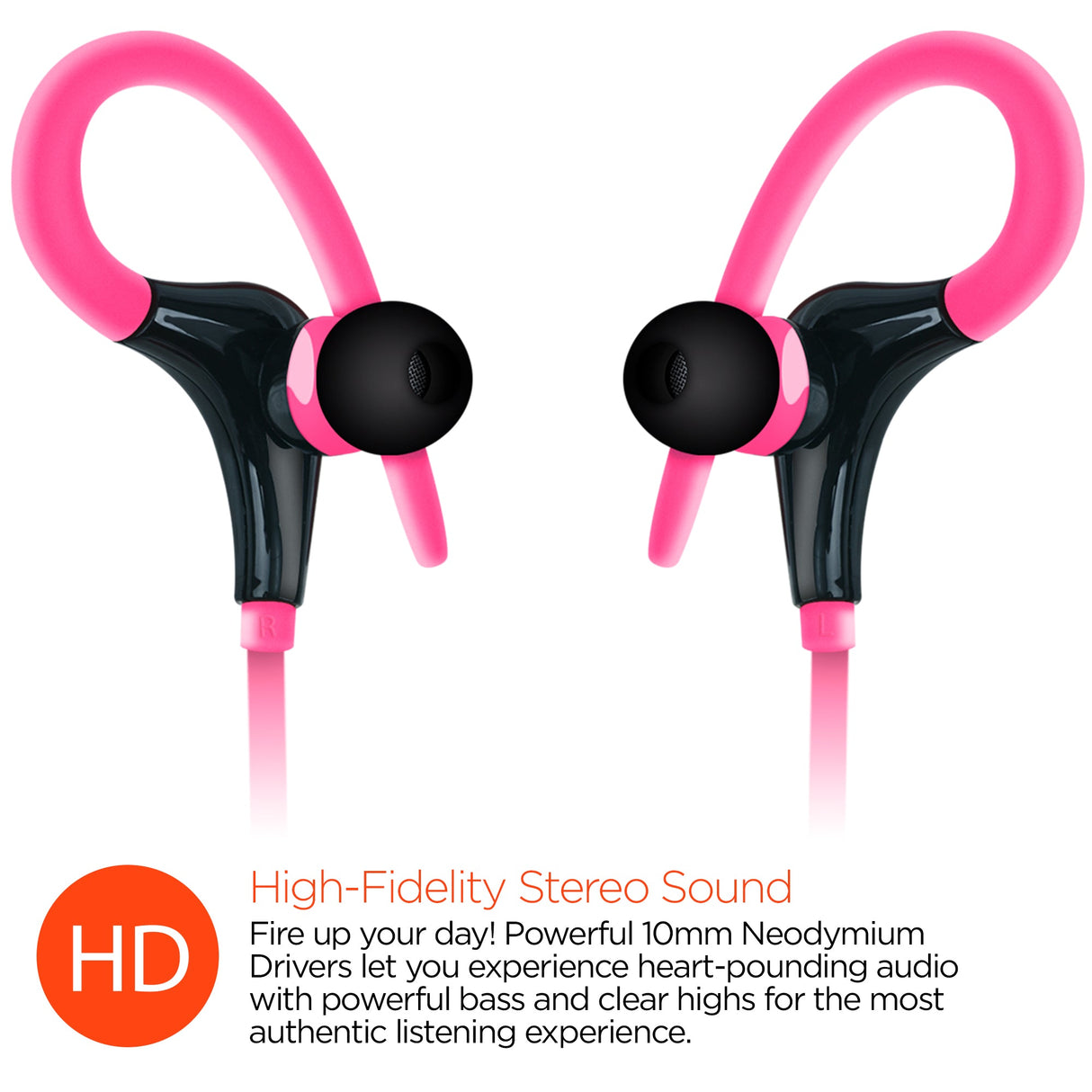 HyperGear Marathon Sport Wireless Bluetooth Earphones (MARPHONES-PRNT) from Jupiter Gear