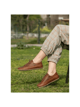 Men's Coffee Barefoot Sneakers from Atlantis Handmade Shoes