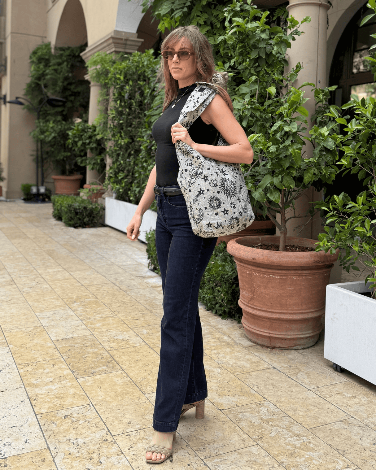 Kathmandu Collection Celestial Print Hobo Bag from Jupiter Gear