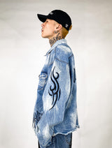 Shadow Destruction Denim Jacket from Niepce Inc