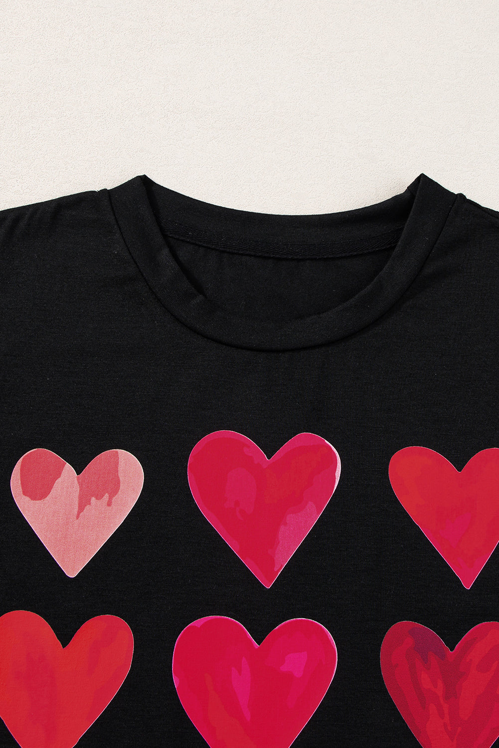 Black Valentine's Day Heart T-Shirts from MsDressly